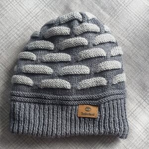Timberland Charcoal and Light Gray Beanie